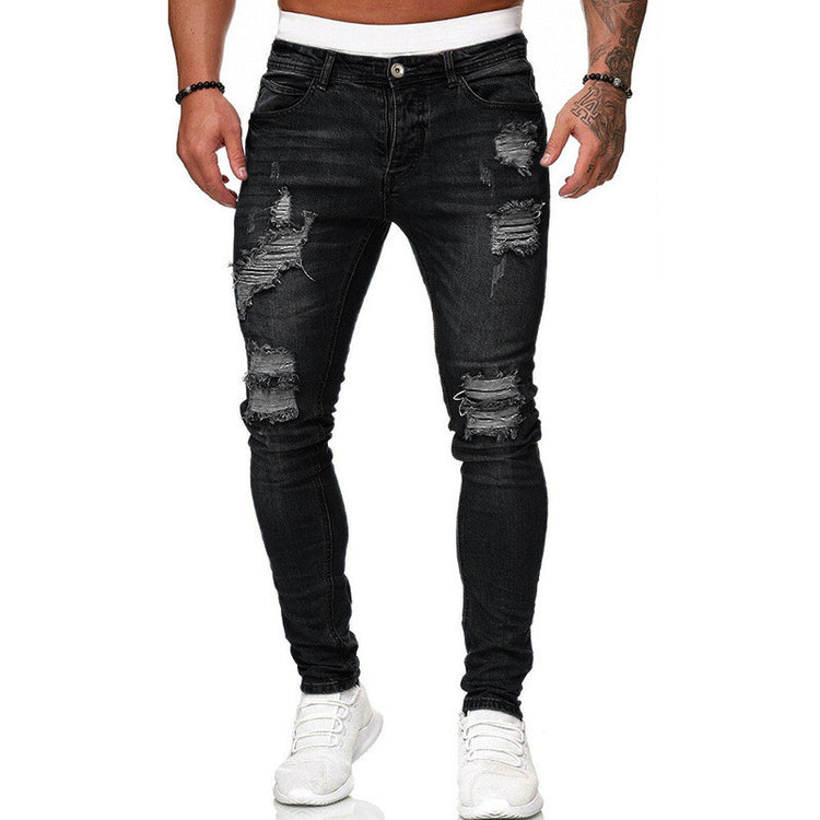 Hole-Worn Slim White Cowboy Doing Old Pantsmen With Small Feet - Swefashionstore