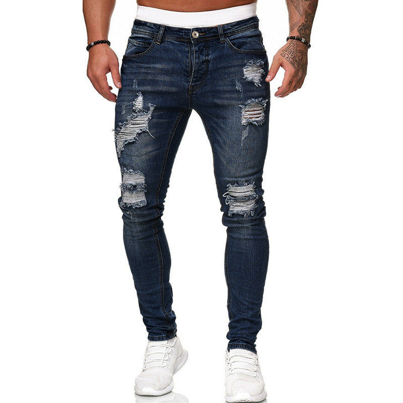 Hole-Worn Slim White Cowboy Doing Old Pantsmen With Small Feet - Swefashionstore
