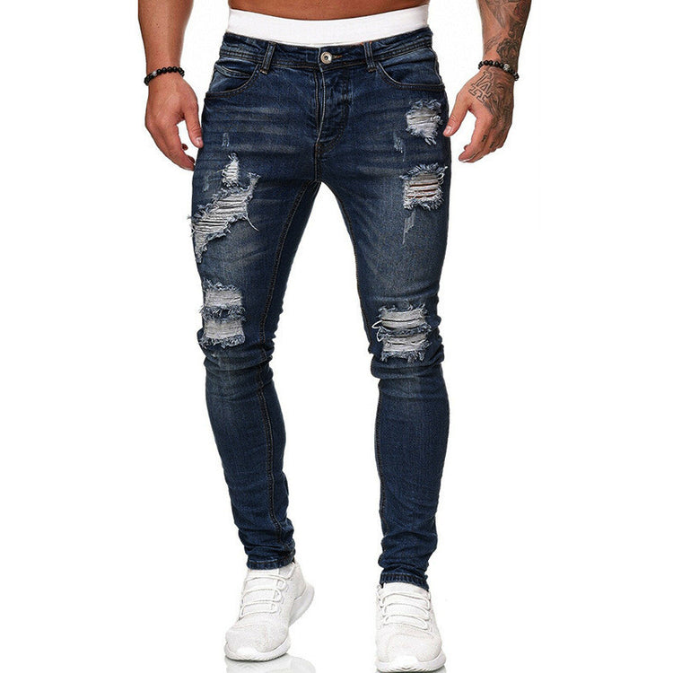 Hole-Worn Slim White Cowboy Doing Old Pantsmen With Small Feet - Swefashionstore