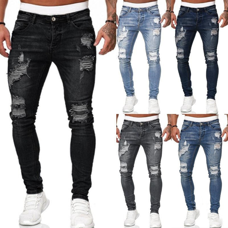 Hole-Worn Slim White Cowboy Doing Old Pantsmen With Small Feet - Swefashionstore