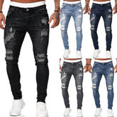 Hole-Worn Slim White Cowboy Doing Old Pantsmen With Small Feet - Swefashionstore