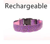LED Dog Collar Safety Adjustable Nylon Leopard Pet Collar - Swefashionstore