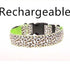 LED Dog Collar Safety Adjustable Nylon Leopard Pet Collar - Swefashionstore