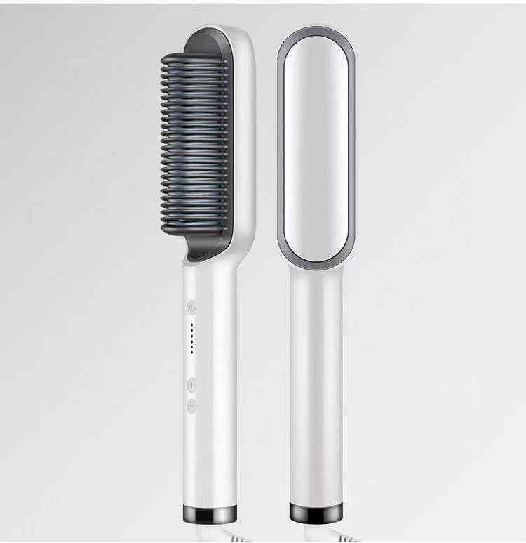 Hot Electric Hair Straightener And CurlingBrush