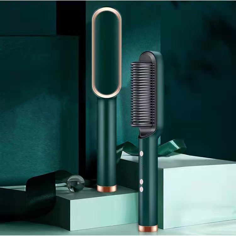 Hot Electric Hair Straightener And CurlingBrush