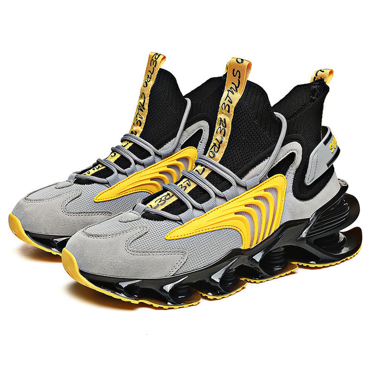 Breathable Fly Woven Mesh High-top Shoes - Swefashionstore
