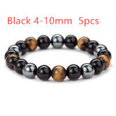 TIGER Eye Stone Bracelet Natural SMOOTH Bracelet - Swefashionstore