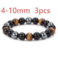 TIGER Eye Stone Bracelet Natural SMOOTH Bracelet - Swefashionstore
