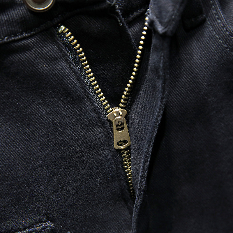 BESTSELLER New SUMMER Jeans Pure Black RIPPED Stretch - Swefashionstore