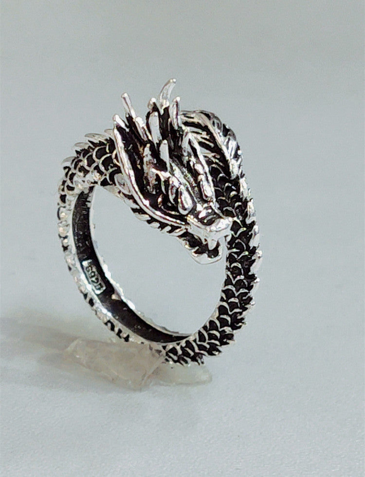 Personalized Retro Domineering Dragon Ring Ring - Swefashionstore