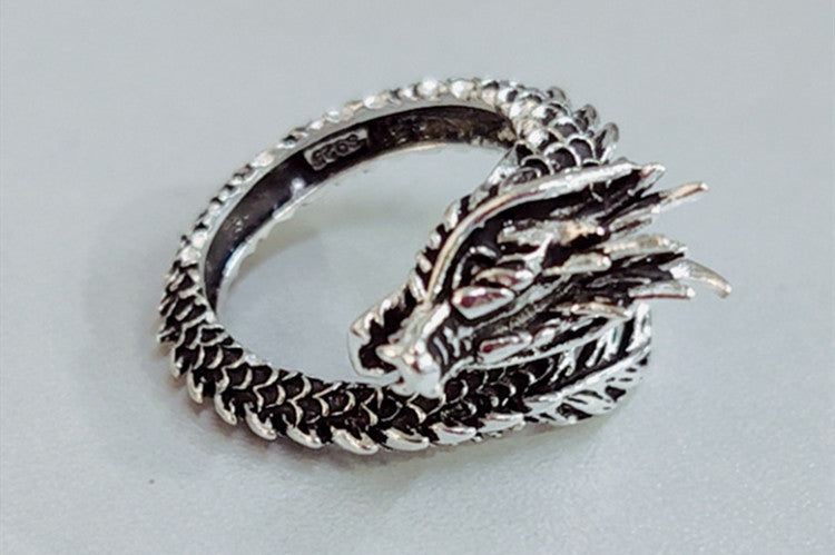 Personalized Retro Domineering Dragon Ring Ring - Swefashionstore
