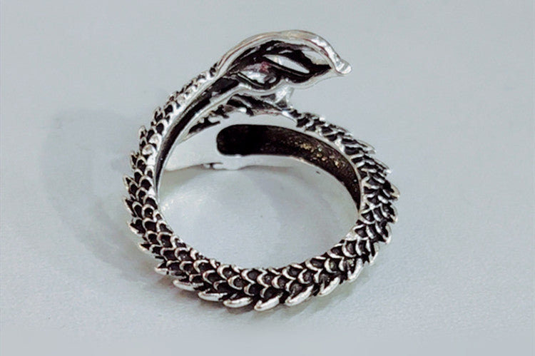 Personalized Retro Domineering Dragon Ring Ring - Swefashionstore