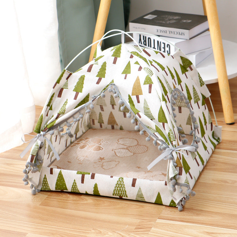 Cat Tent Cat Cat House Enclosed Pet Bed - Swefashionstore