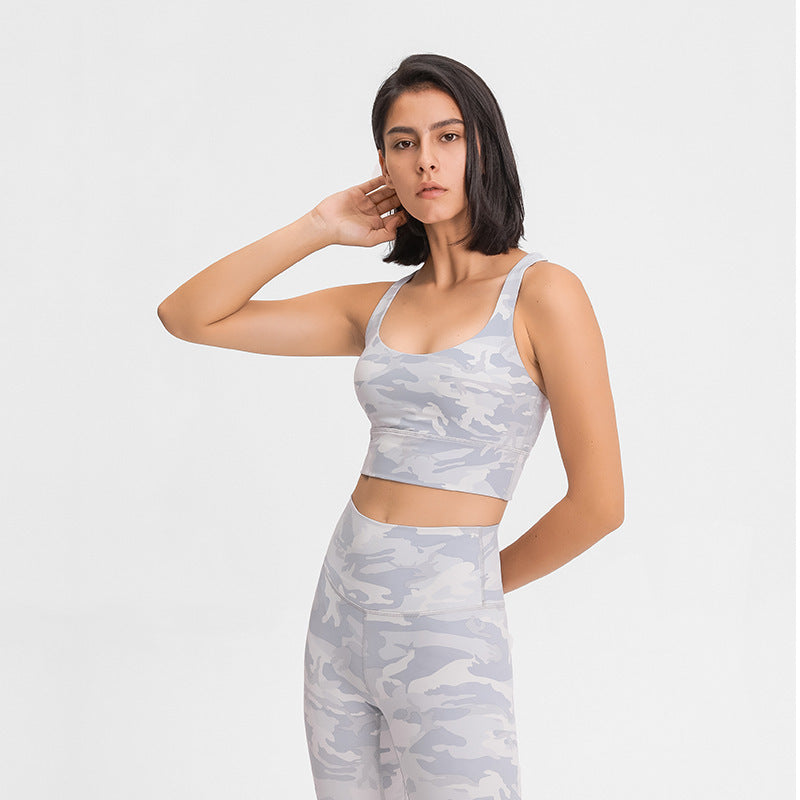 Double Shoulder Strap Shockproof Sports Underwear Women Gather Breathable - Swefashionstore