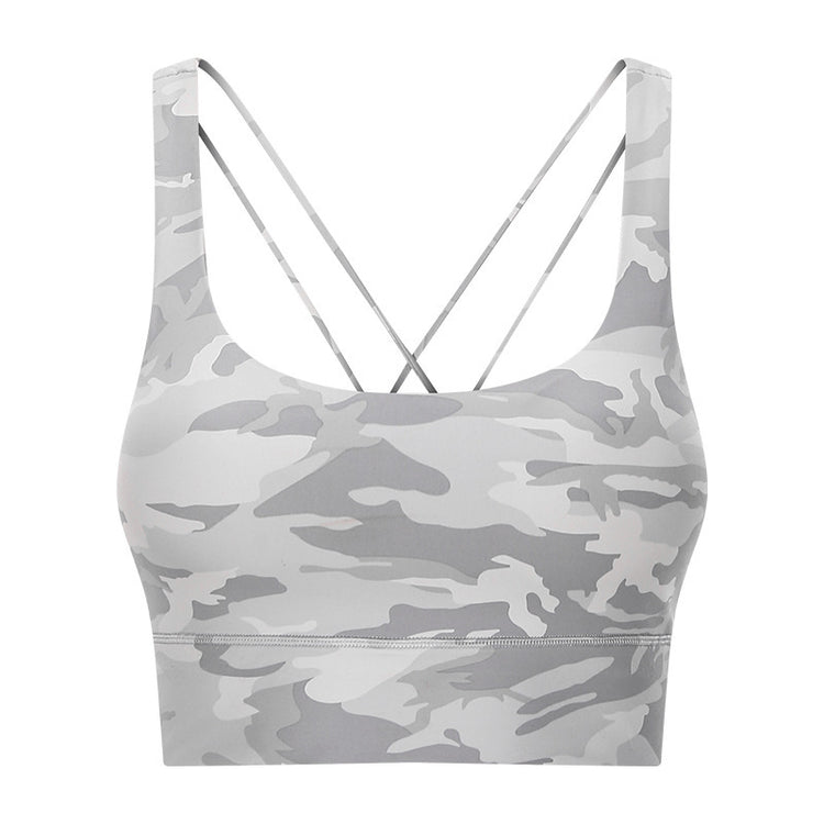 Double Shoulder Strap Shockproof Sports Underwear Women Gather Breathable - Swefashionstore