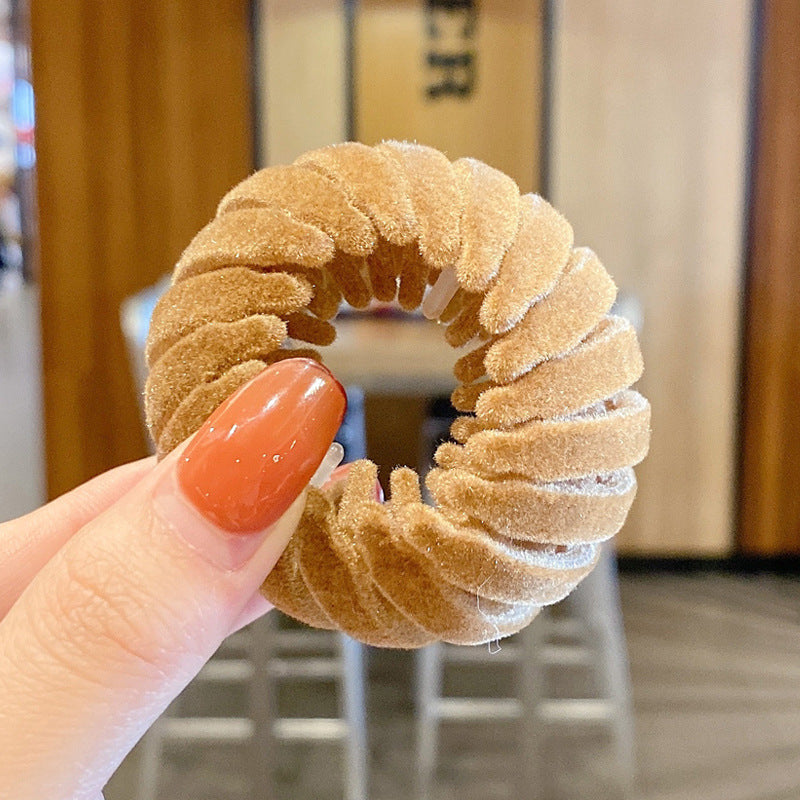 Women Hollow Hair Circle High Horsetail Artifact Fixed Coiler Hairpin Horsetail Headdress Fashion Hair Accessories - Swefashionstore