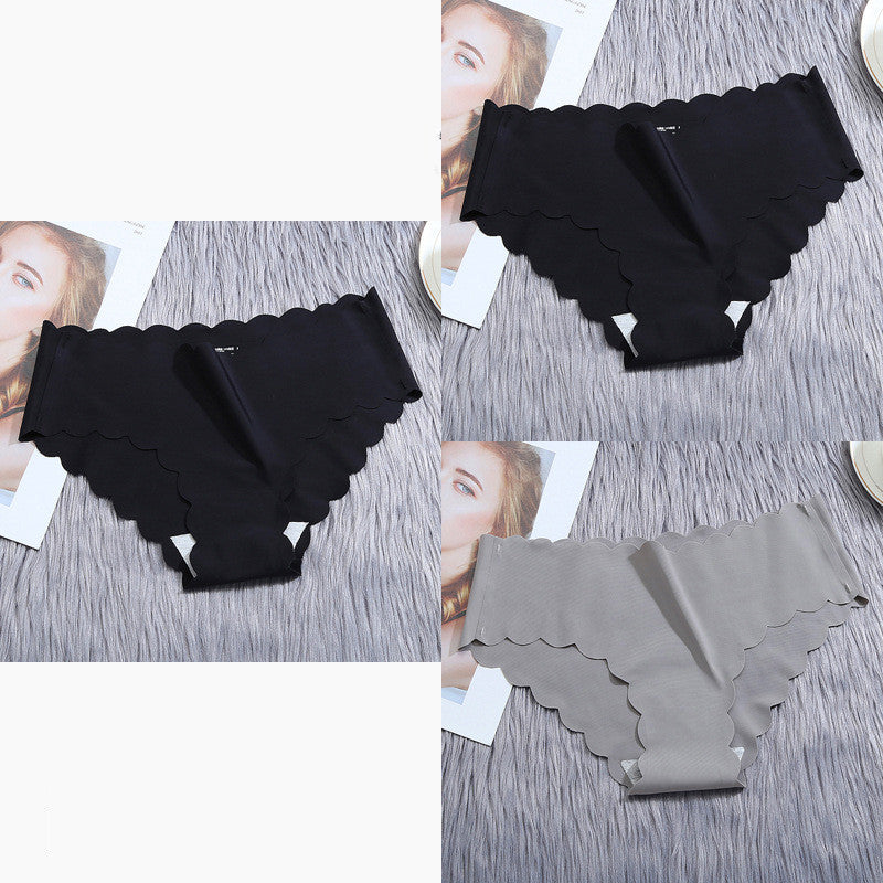 Ruffle Ice Silk Underwear Seamless - Swefashionstore