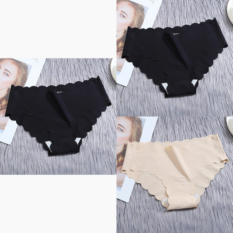 Ruffle Ice Silk Underwear Seamless - Swefashionstore