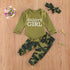 New Products Set Letter Camouflage Printed Children Set - Swefashionstore