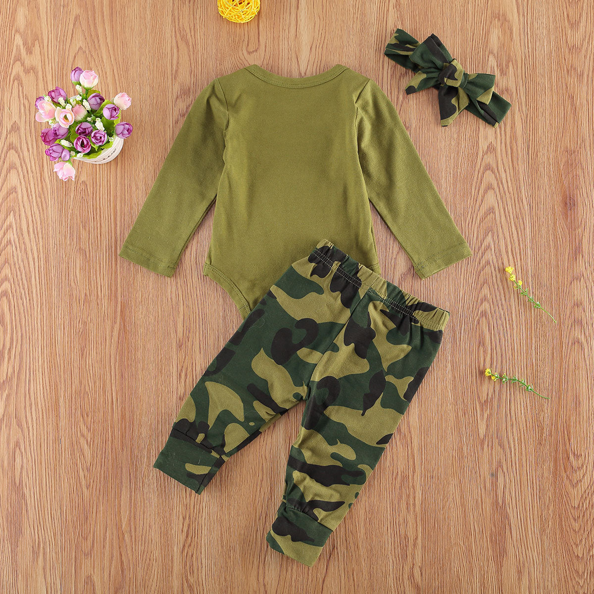 New Products Set Letter Camouflage Printed Children Set - Swefashionstore