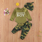 New Products Set Letter Camouflage Printed Children Set - Swefashionstore