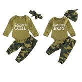 New Products Set Letter Camouflage Printed Children Set - Swefashionstore
