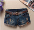 New Women Denim Shorts Mini Rivet Holes Jeans Low Waist - Swefashionstore