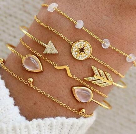 BESTSELLER PERLENKETTE Armband SET Fußkettchen