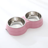Pet Bowls Dog Food Water Feeder Stainless Steel - Swefashionstore