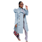 Pure Color All-match Long Trench Coat Women&