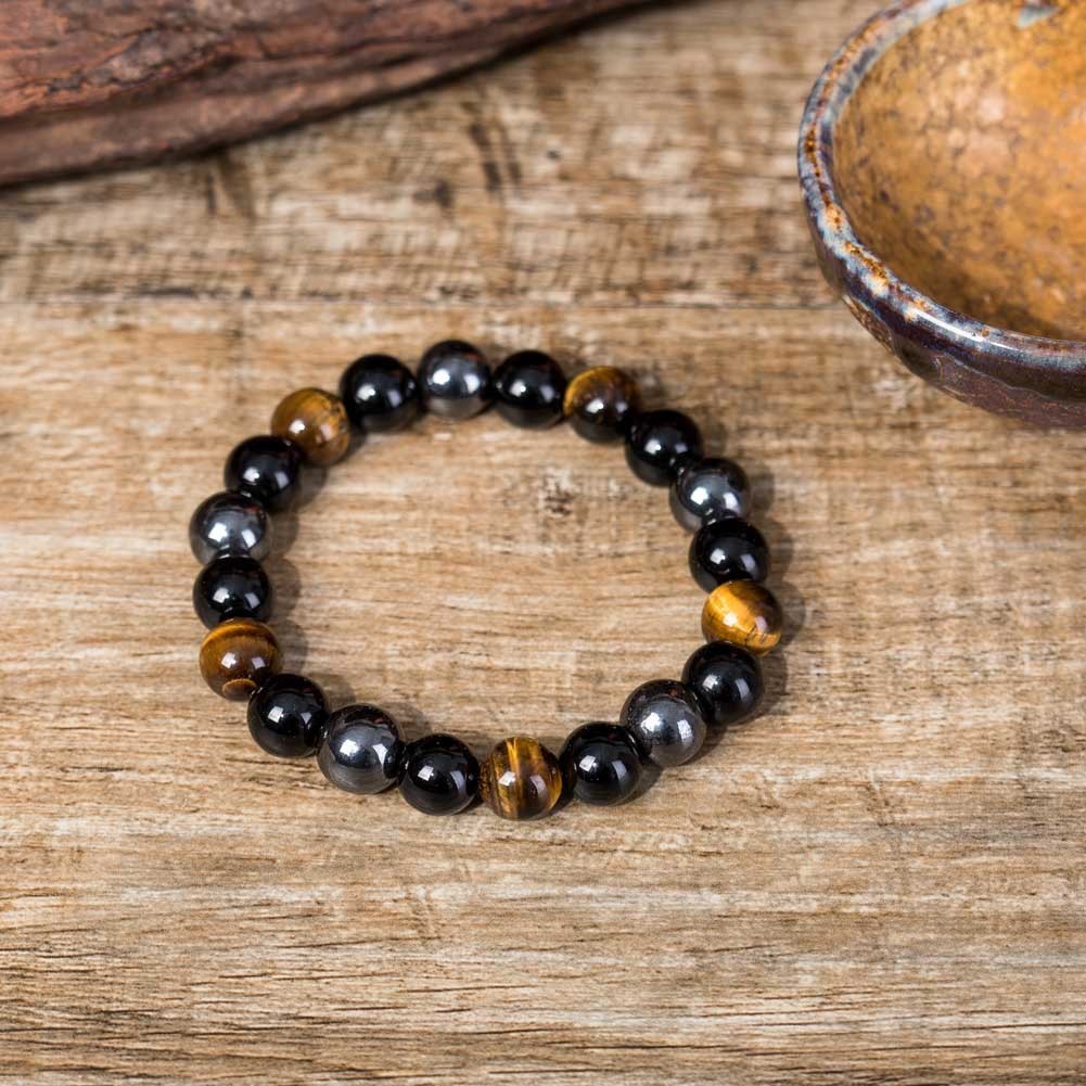 TIGER Eye Stone Bracelet Natural SMOOTH Bracelet - Swefashionstore