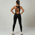 Yoga Jumpsuit with V-shaped Back Design Sleeveless for Ultimate Comfort and Flexibility - Swefashionstore