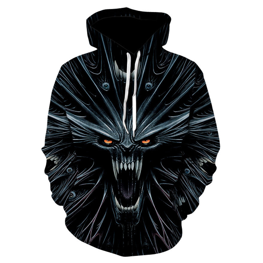 All kinds of fancy scary skull print hoodies - Swefashionstore
