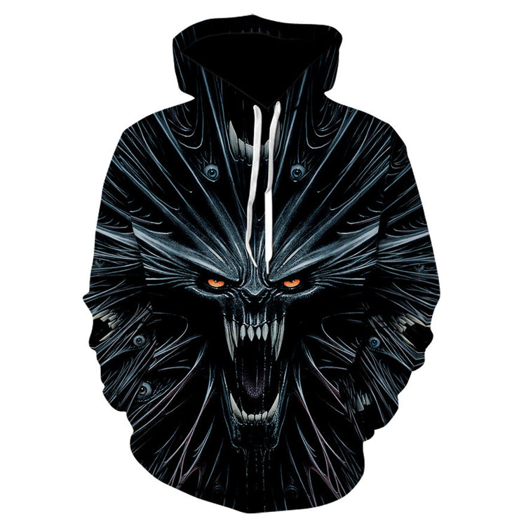 All kinds of fancy scary skull print hoodies - Swefashionstore