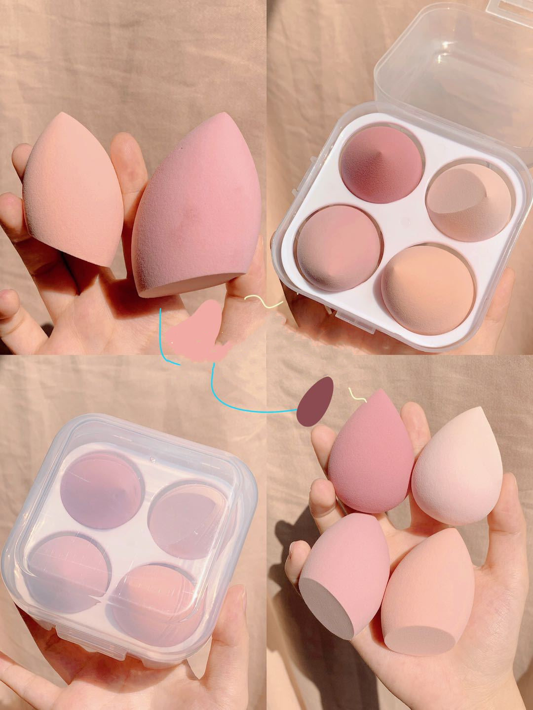 Makeup egg box - Swefashionstore