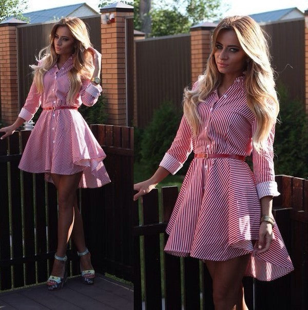 NEW Long Sleeve Women's Striped Fashion Shirt