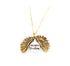 Sunflower Double Lettering Necklace - Swefashionstore