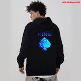 Women Hoodies King Queen Printed Sweatshirt Lovers - Swefashionstore