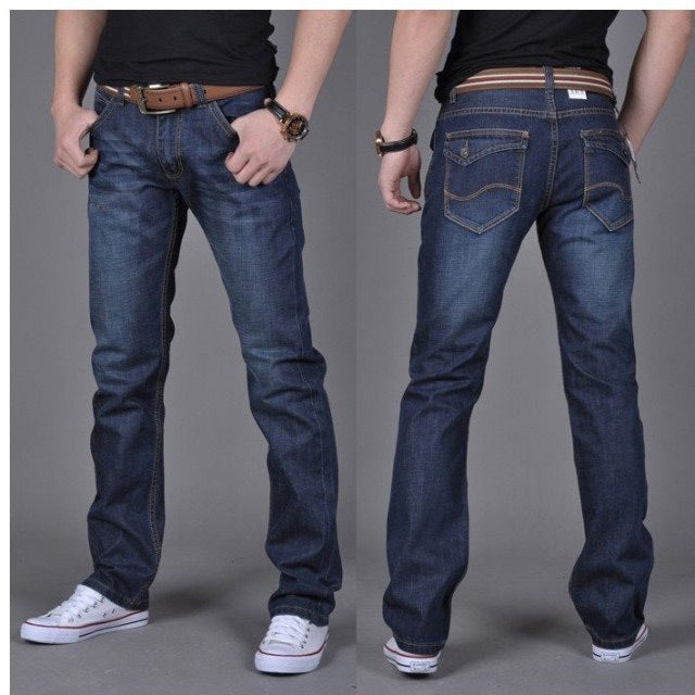 FASHION For Men Denim LONG Straight-Leg Pants - Swefashionstore