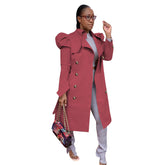 Pure Color All-match Long Trench Coat Women&