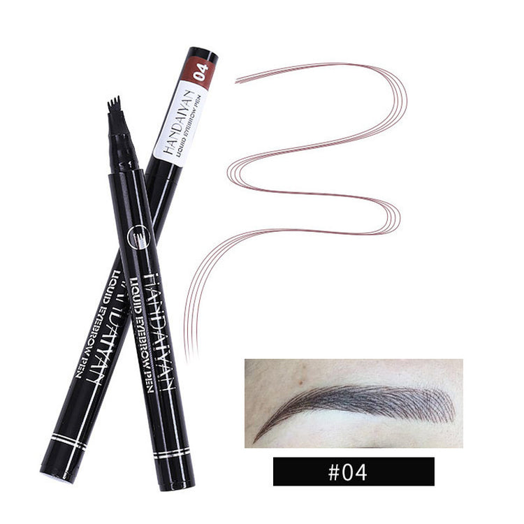 Four-head Eyebrow Pencil Liquid Eyebrow Pencil Tattoo Eyebrow Pencil Eyebrow Pencil 4-head Eyebrow Pencil Four-jaw Eyebrow Pencil - Swefashionstore