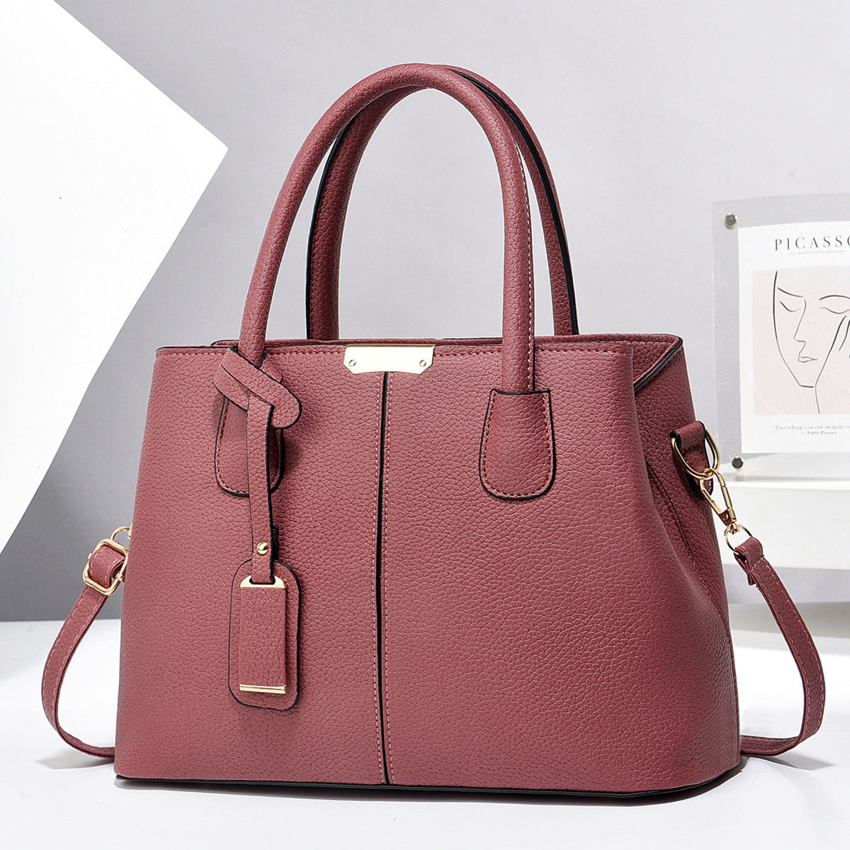 Women PU Leather Handbags Ladies Large Capacity Tote Bag Female Square Shoulder Bags New Fashion Crossbody Bags - Swefashionstore