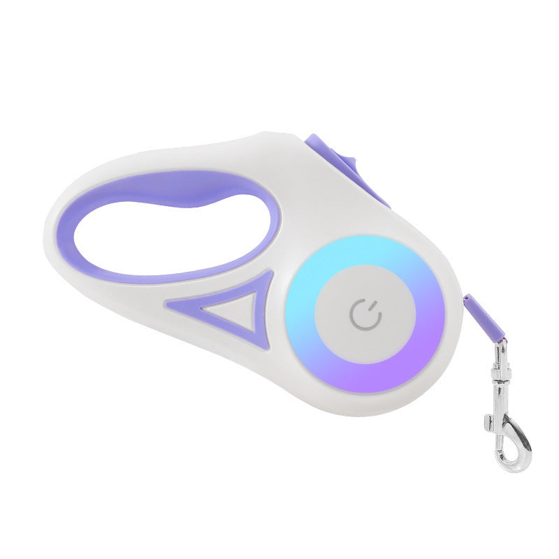 Automatic Retractable Leash Dog Collar Spotligh
