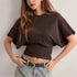 Summer Batwing Sleeve T-shirt with Stylish Design - Swefashionstore