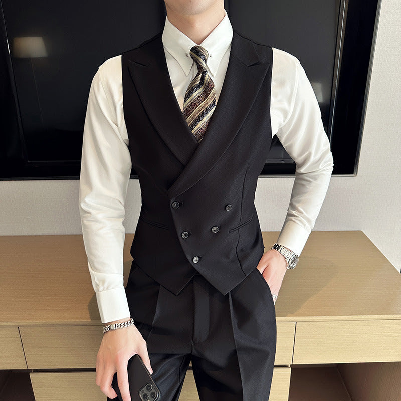 Black Milano Suit Includes Jacket Waistcoat Trousers - Swefashionstore