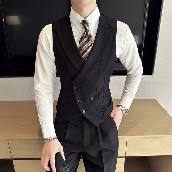 Black Milano Suit Includes Jacket Waistcoat Trousers - Swefashionstore