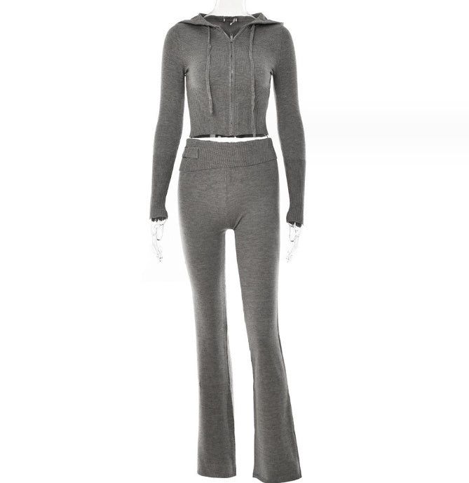 Hoodie Suit Women Long Pants Set - Swefashionstore