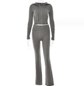 Hoodie Suit Women Long Pants Set - Swefashionstore