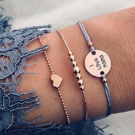 BESTSELLER PERLENKETTE Armband SET Fußkettchen