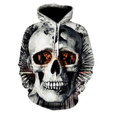 All kinds of fancy scary skull print hoodies - Swefashionstore